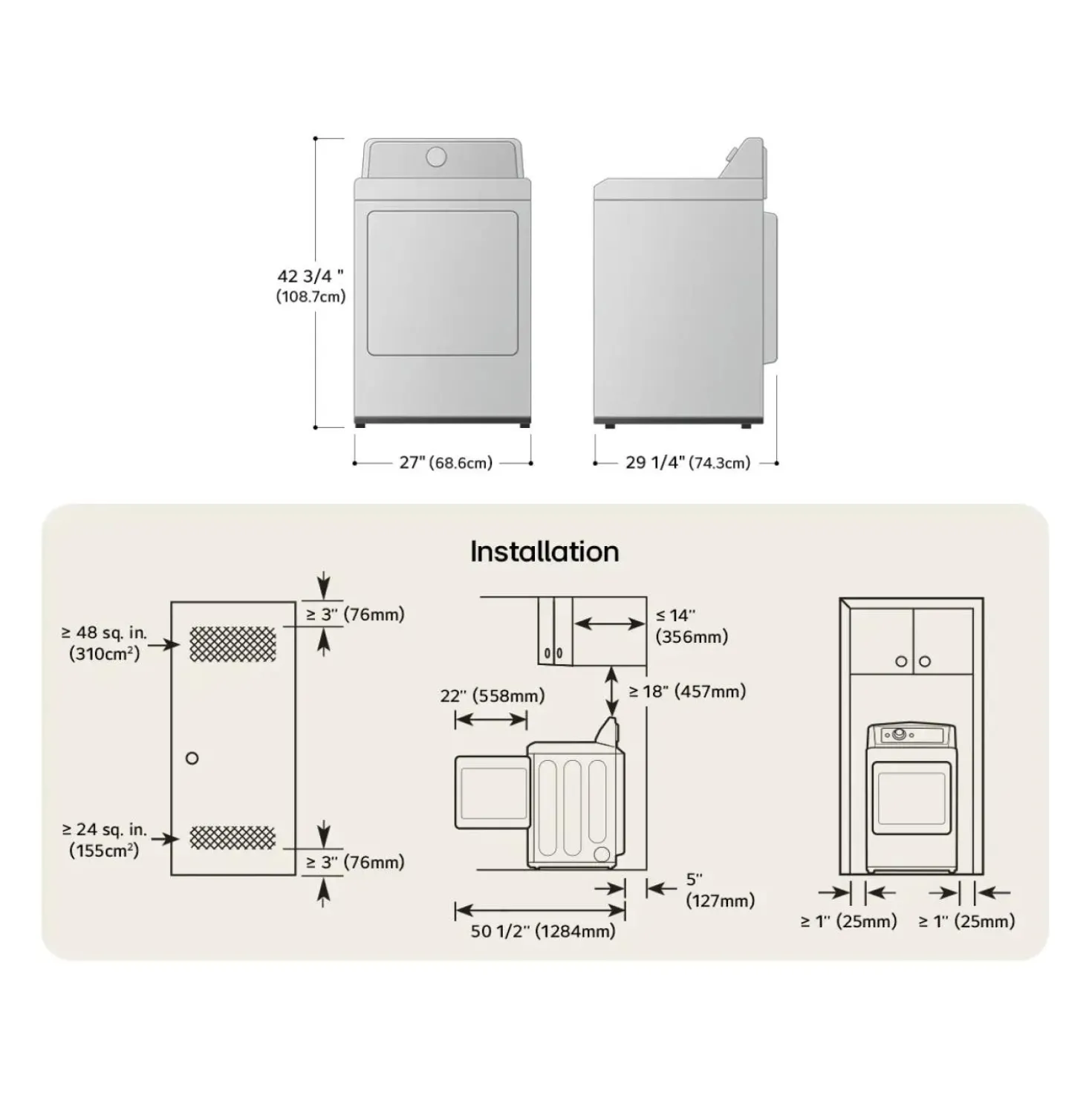 LG Sécheuse Chargement frontal Noir 27" - DLE8400BE