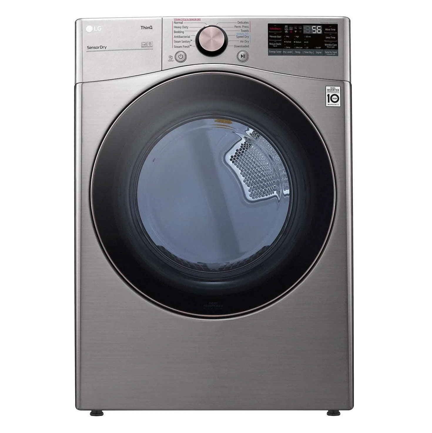 LG Sécheuse Chargement frontal Acier graphite 27" - DLEX3850V