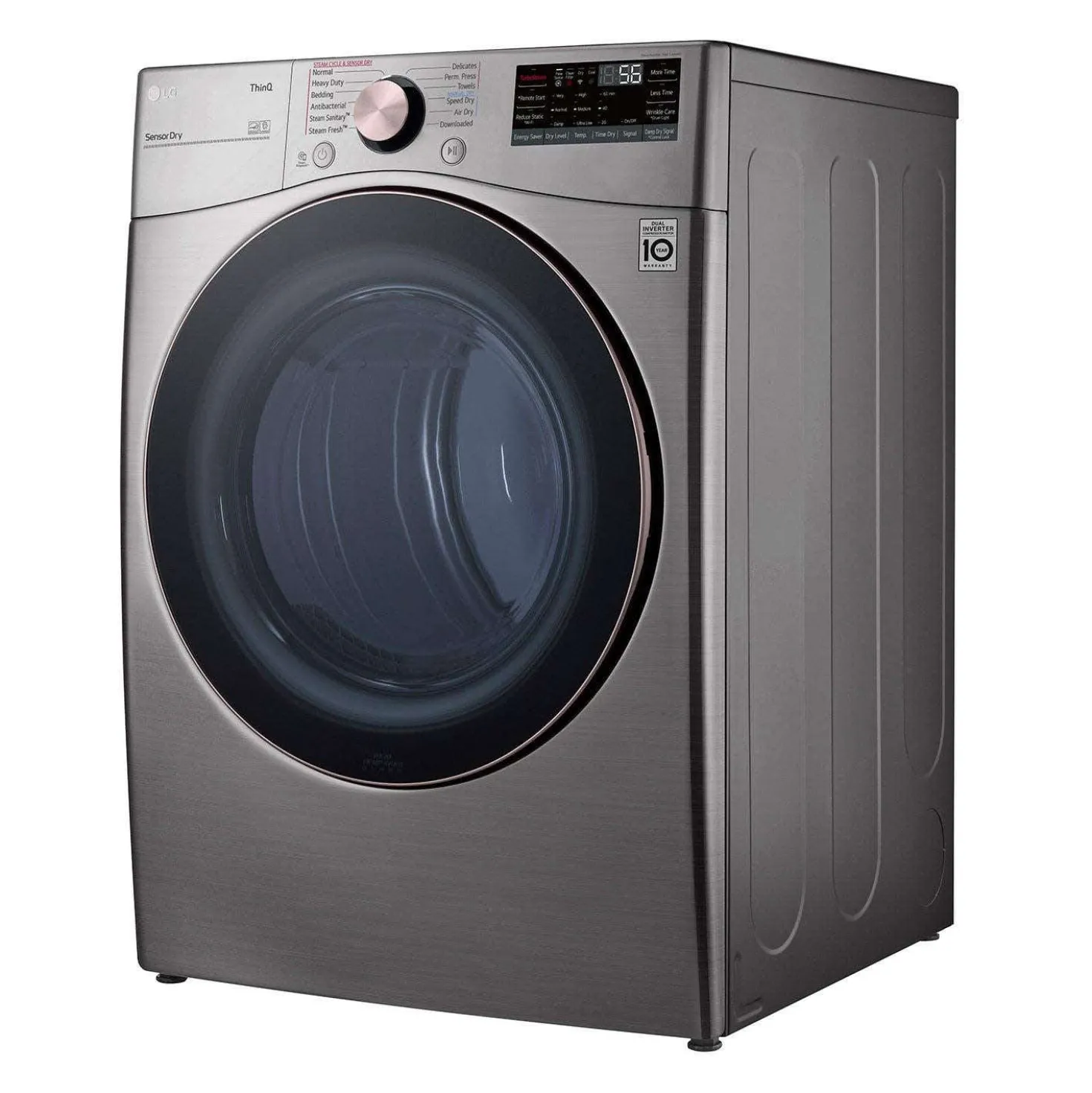 LG Sécheuse Chargement frontal Acier graphite 27" - DLEX3850V
