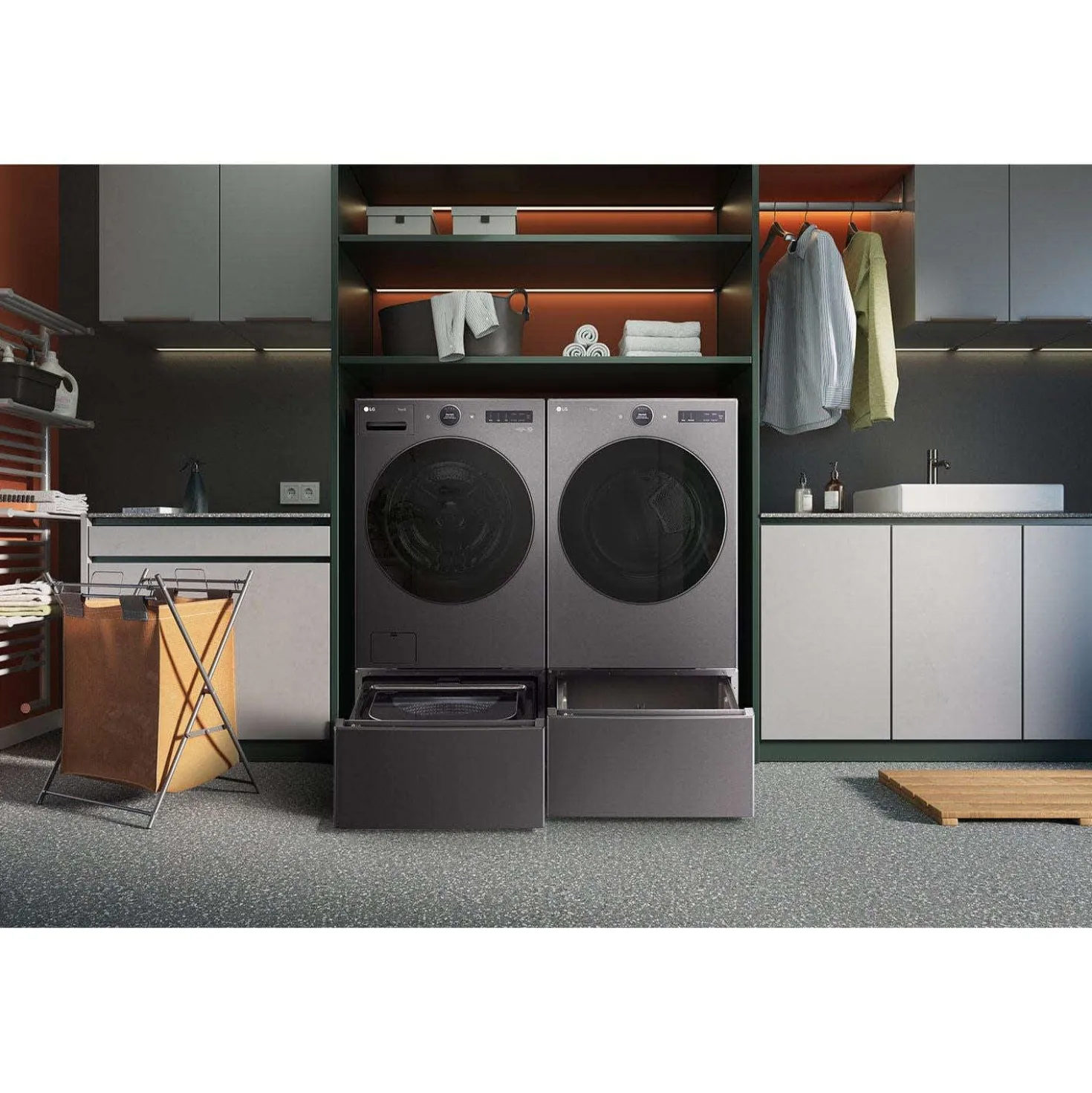 LG Sécheuse Chargement frontal Inox Noir 27" - DLEX6700B