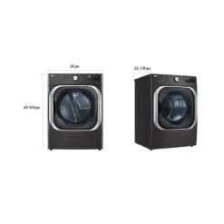 LG Sécheuse Chargement frontal Inox Noir 29