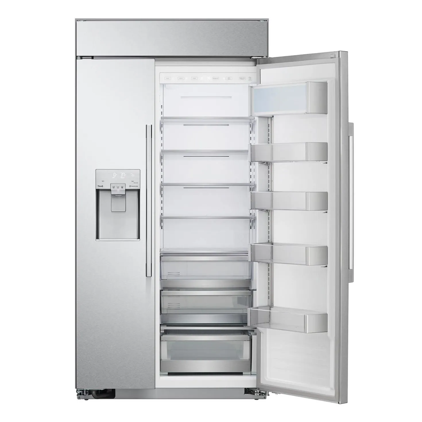 LG STUDIO Réfrigérateur 26 pi3 42 po Acier inoxydable Côte à côte - SRSXB2622S