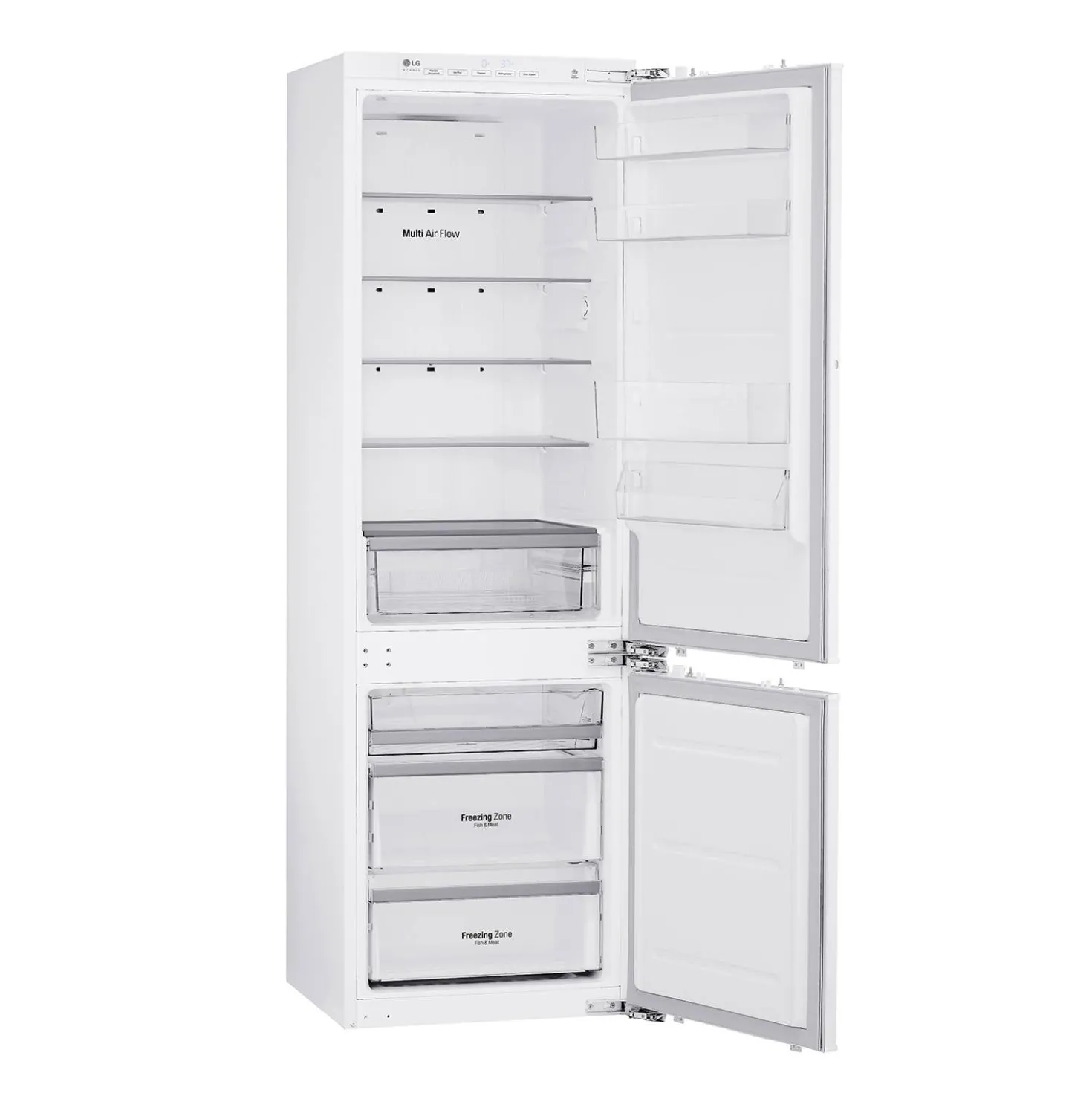 LG STUDIO Réfrigérateur 9 pi3 22 po Blanc Congélateur en bas - LSBNC1021P