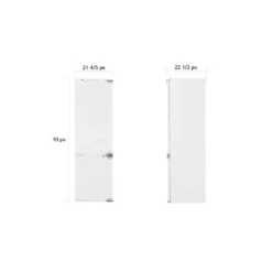 LG STUDIO Réfrigérateur 9 pi3 22 po Blanc Congélateur en bas - LSBNC1021P