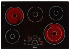 LG Table de cuisson Vitrocéramique Noir 30" Électrique Noir - LCE3010SB