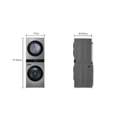 LG Tour de lavage, Acier inoxydable, 27