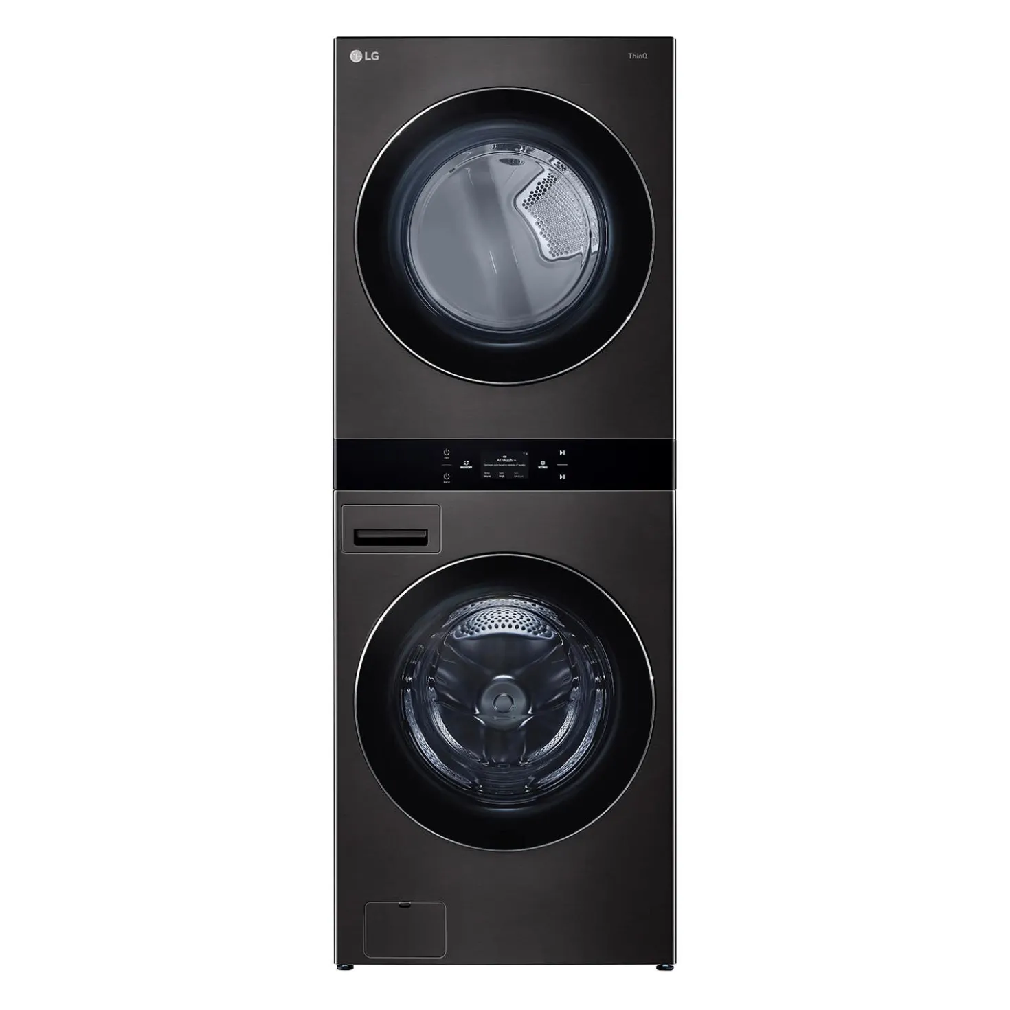 LG Tour de lavage, Acier noir, 27", Chargement frontal - WKEX300HBA