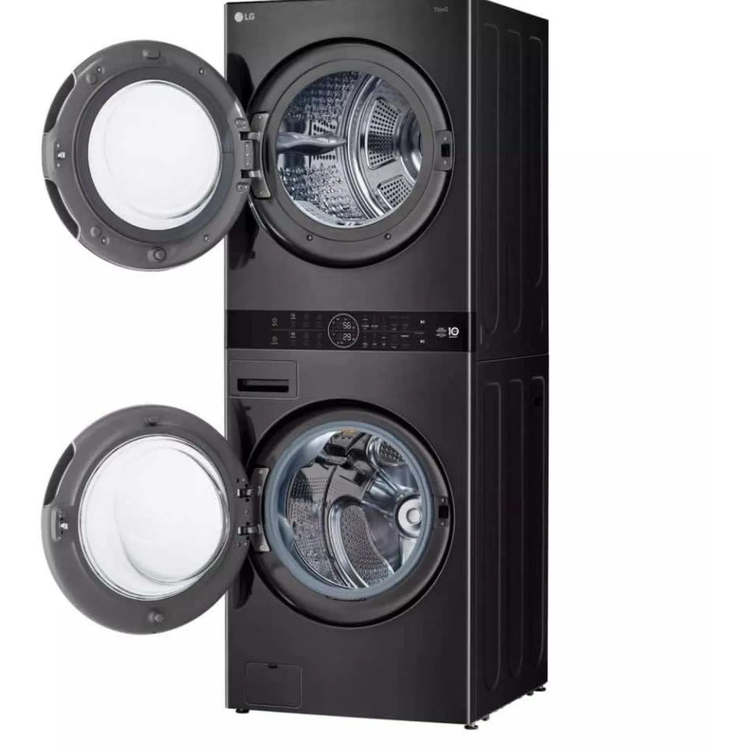 LG Tour de lavage, Acier noir, 27", Chargement frontal - WKHC252HBA