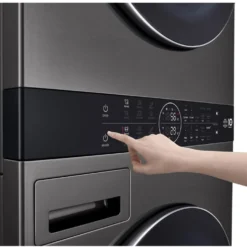 LG Tour de lavage, Acier noir, 27