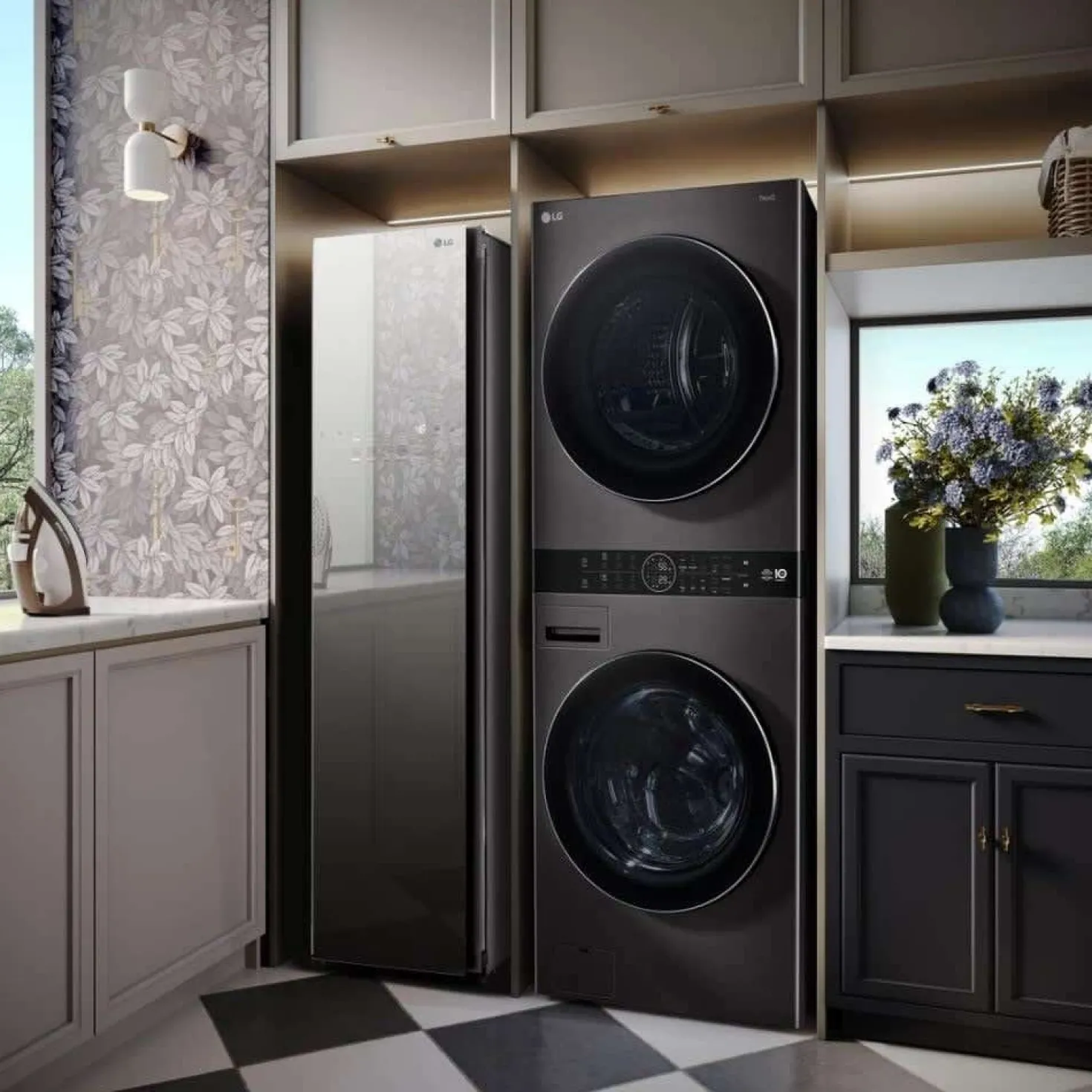 LG Tour de lavage, Acier noir, 27", Chargement frontal - WKHC252HBA