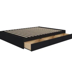 Lit double avec rangement 3 tiroirs (54") - Nexera