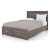Lit double 54" - gris