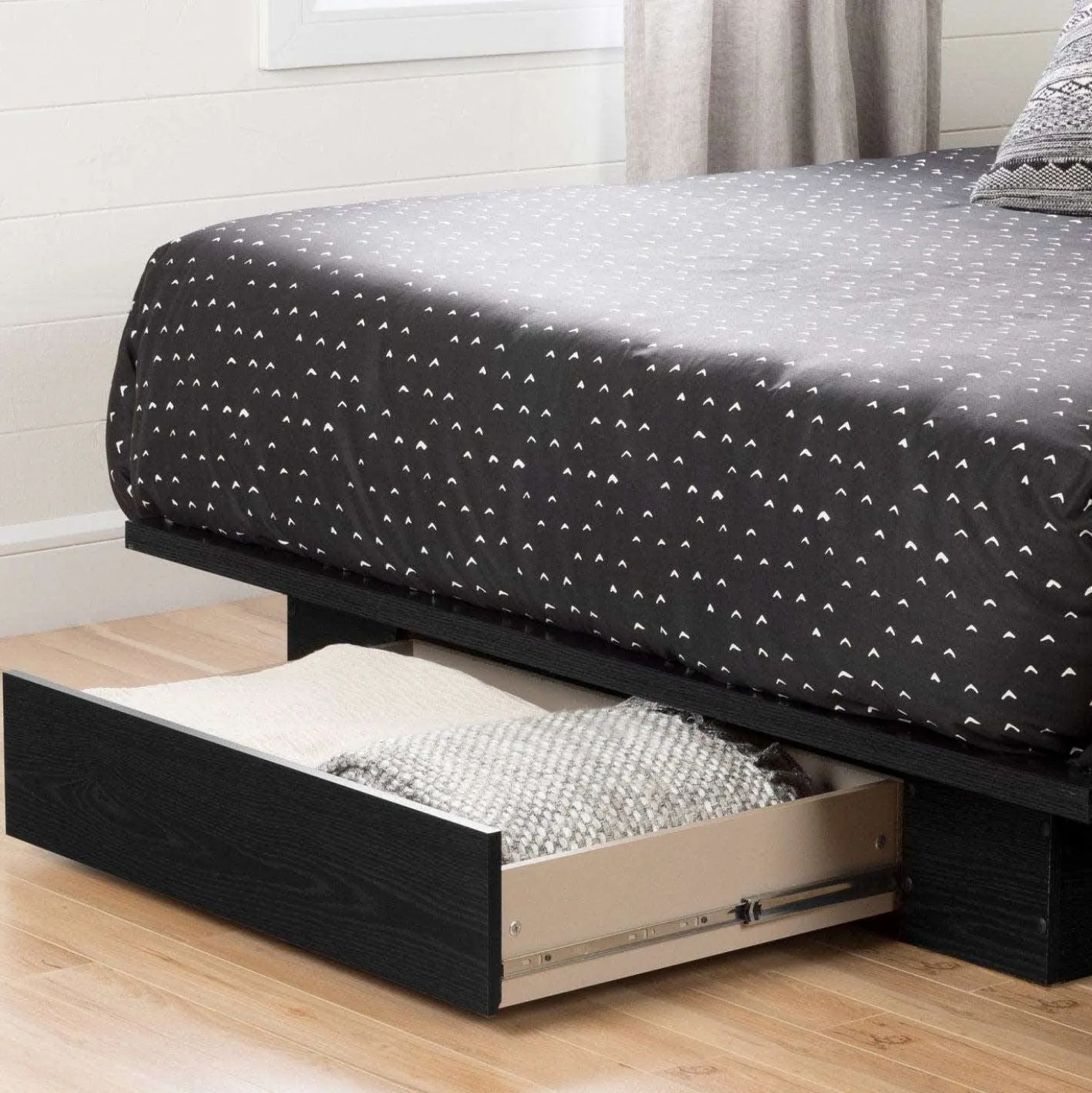 Lit double/queen avec rangement 1 tiroir (54"/60") - South Shore