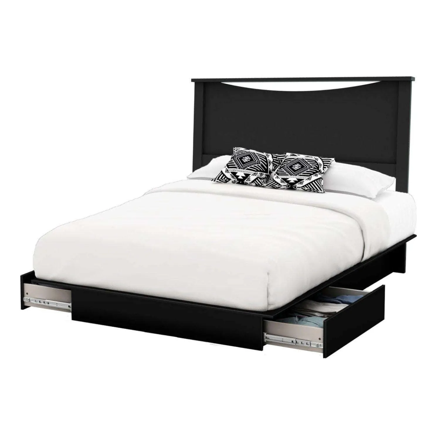 Lit double/queen avec tête de lit (54"/60") - South Shore