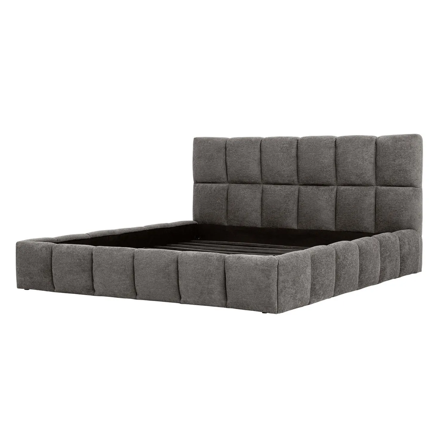 Lit king de style guimauve (78") - gris