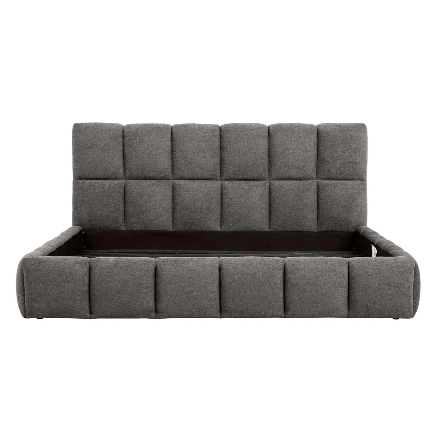 Lit king de style guimauve (78") - gris