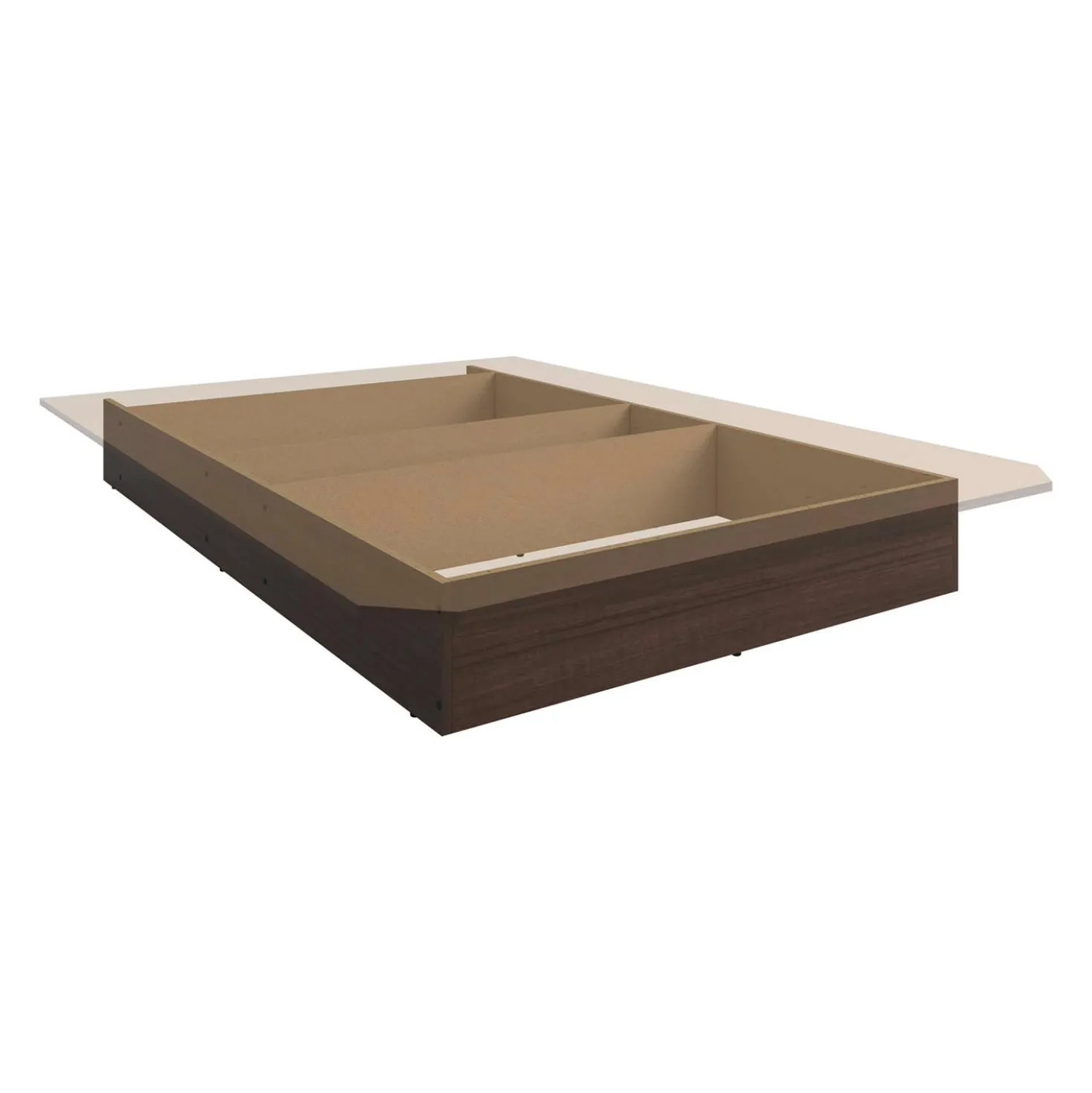 Lit plateforme double (54")