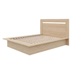 Lit plateforme double avec tête de lit (54") - Nexera
