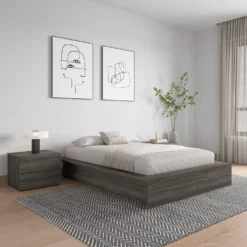 Lit plateforme double (54
