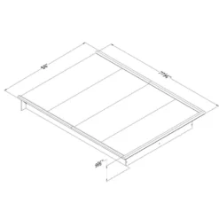 Lit plateforme double (54