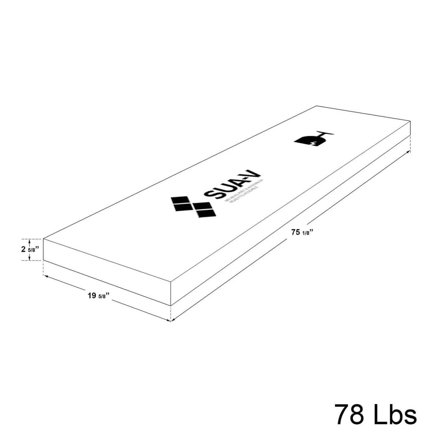 Lit plateforme simple (39")