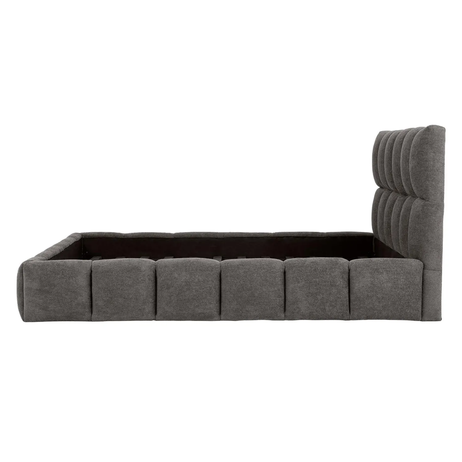 Lit queen de style guimauve (60") - gris