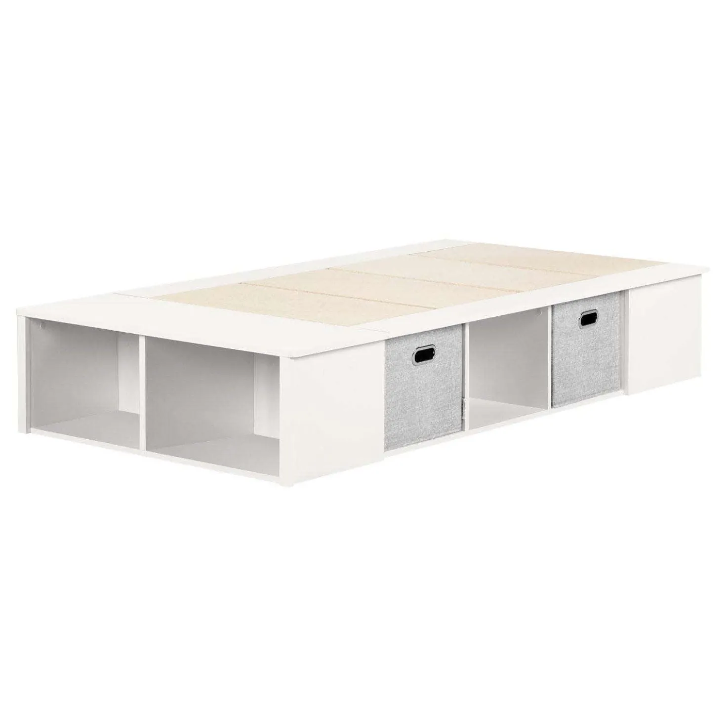Lit simple avec rangement et paniers (39") - South Shore