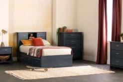 Lit simple avec rangement 3 tiroirs (39