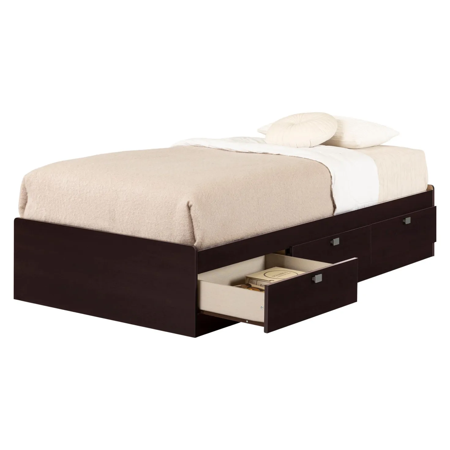 Lit simple avec rangement 3 tiroirs (39") - South Shore