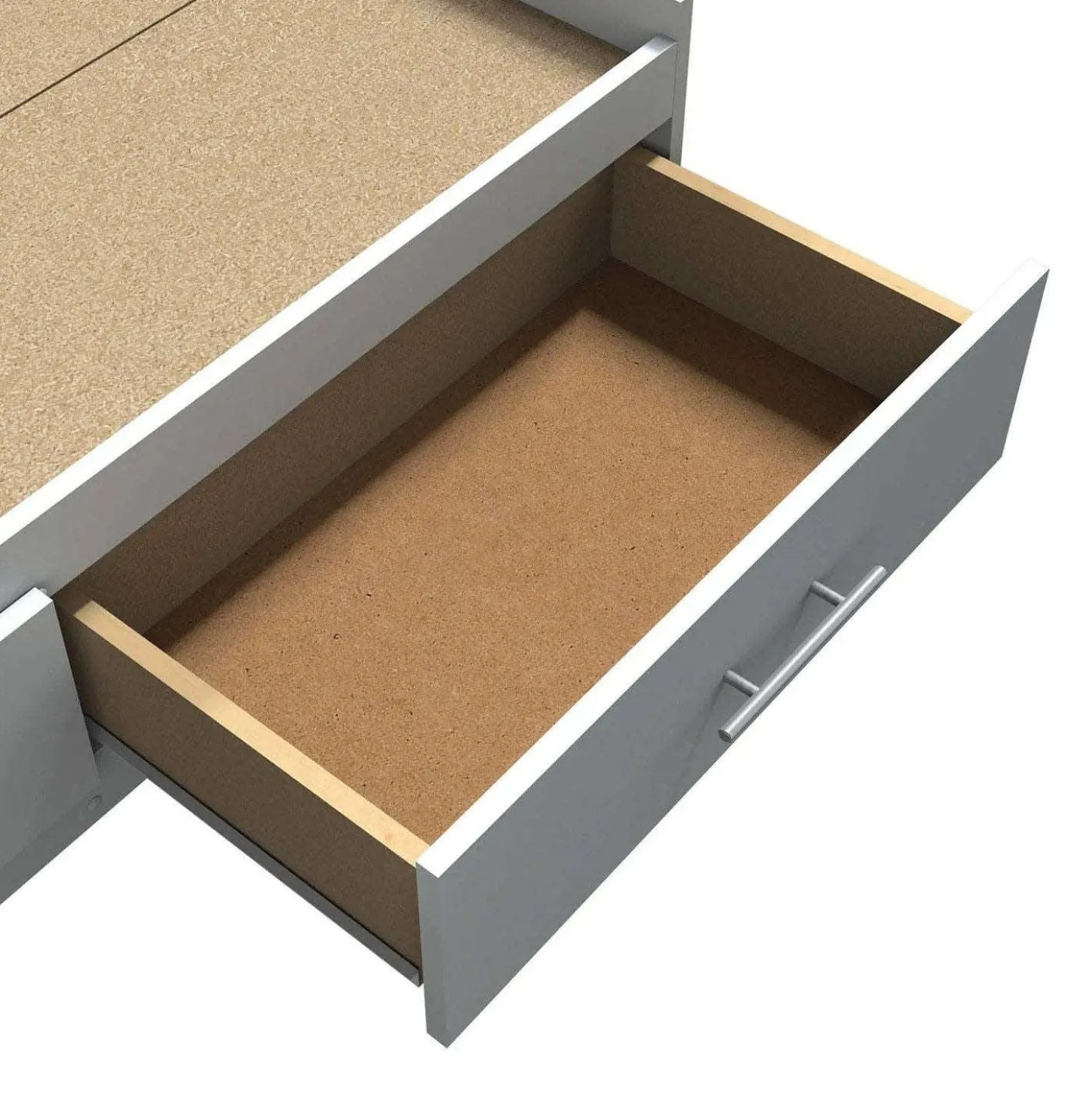 Lit simple avec rangement 3 tiroirs (39")