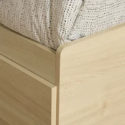 Lit simple avec rangement 3 tiroirs et tête de lit (39