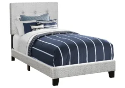 Lit simple rembourré avec tête de lit (39")