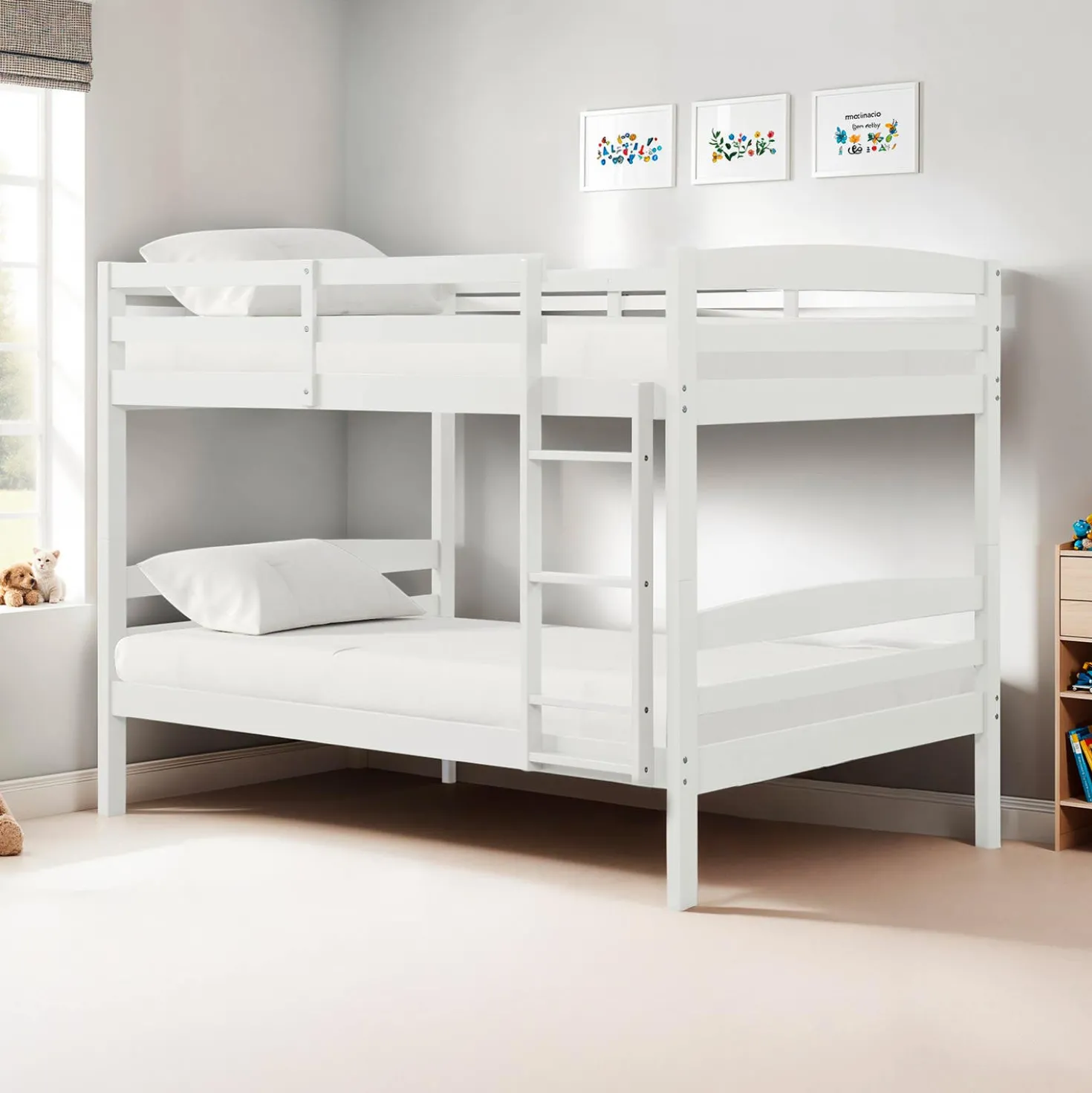 Lit superposé blanc - 54"/54"