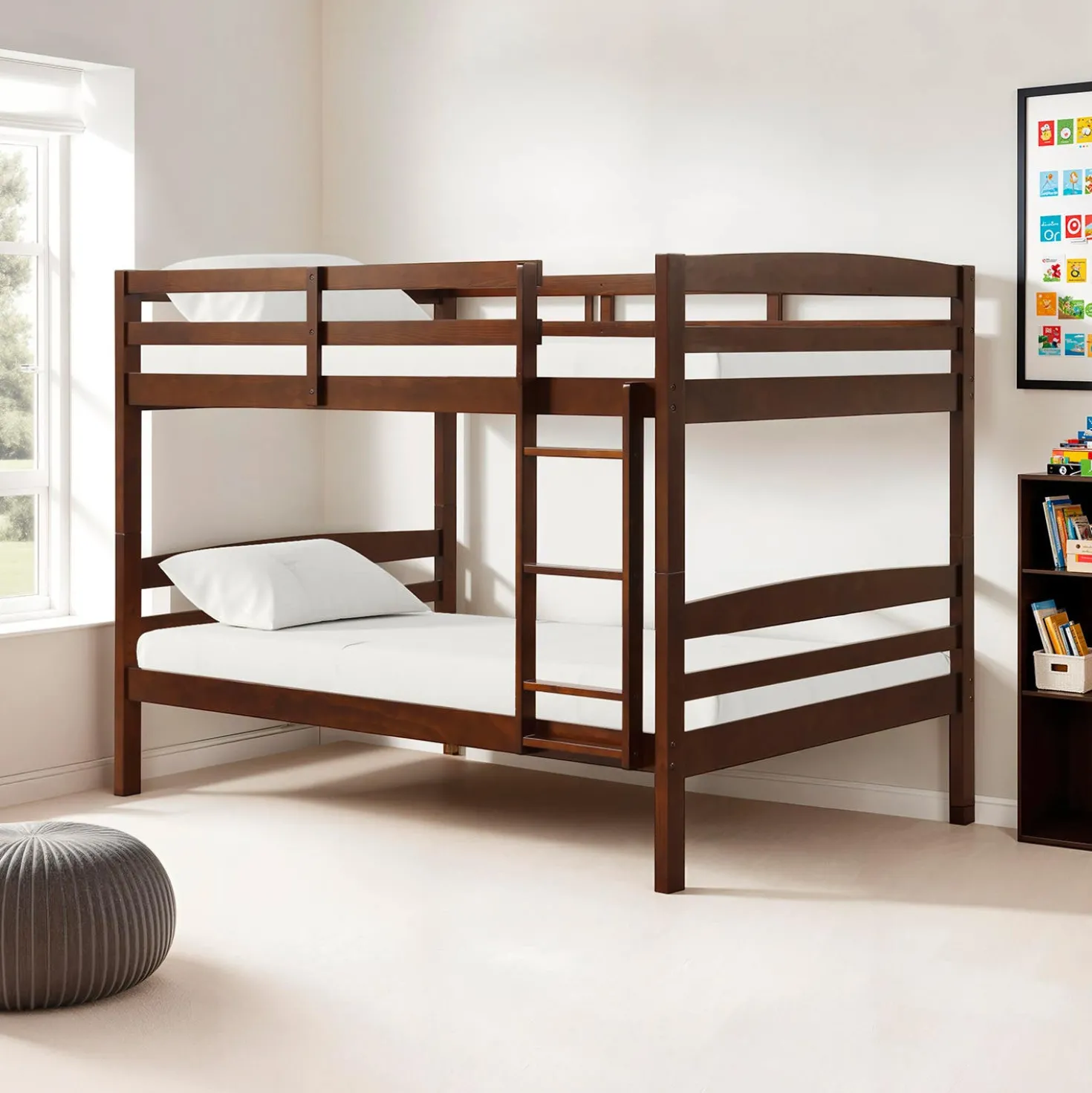 Lit superposé brun - 54"/54"