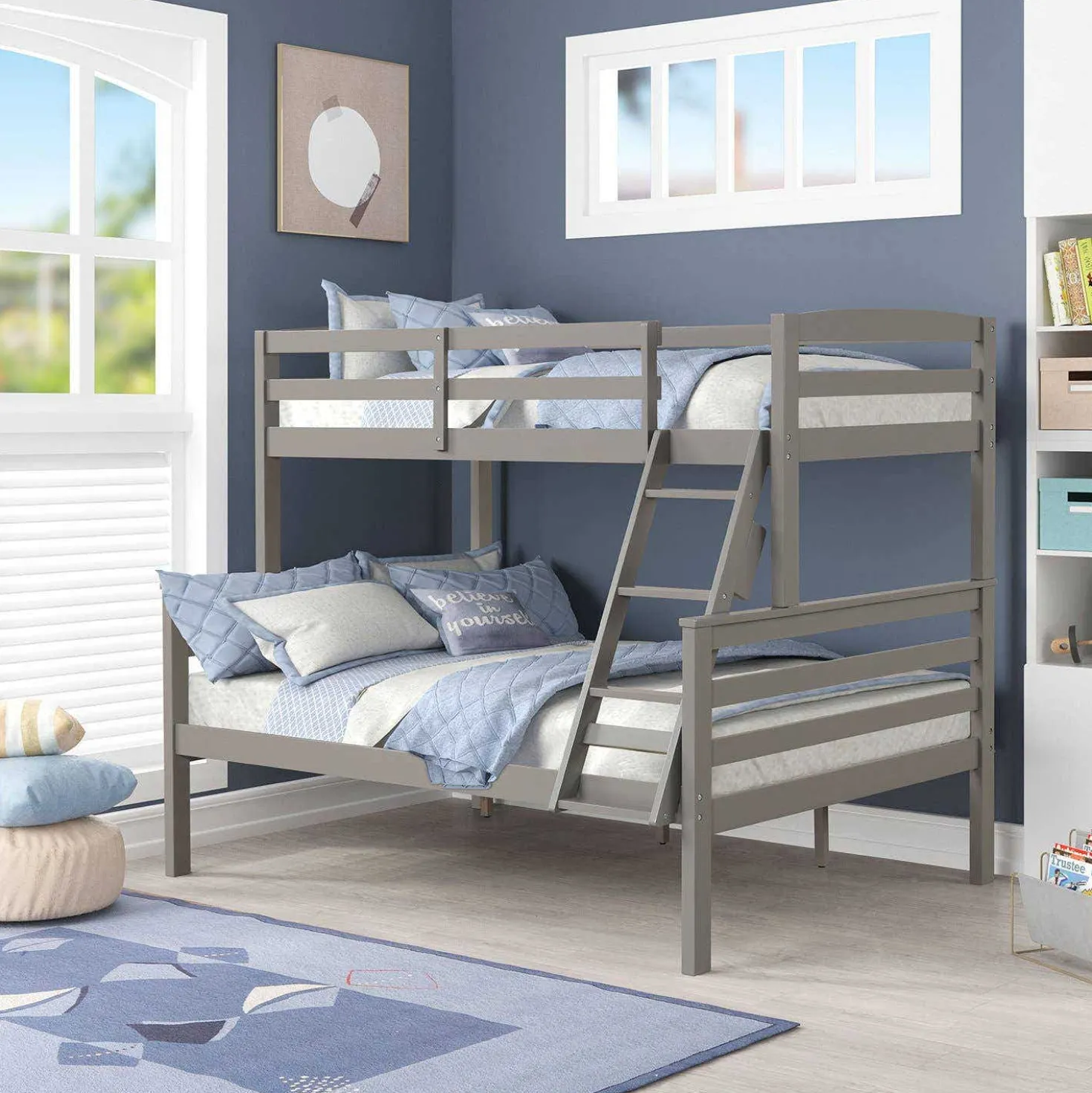 Lit superposé gris - 39"/54"