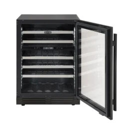MARATHON Cellier à doubles zones 24'' Noir 24" - MWC56-DBLS