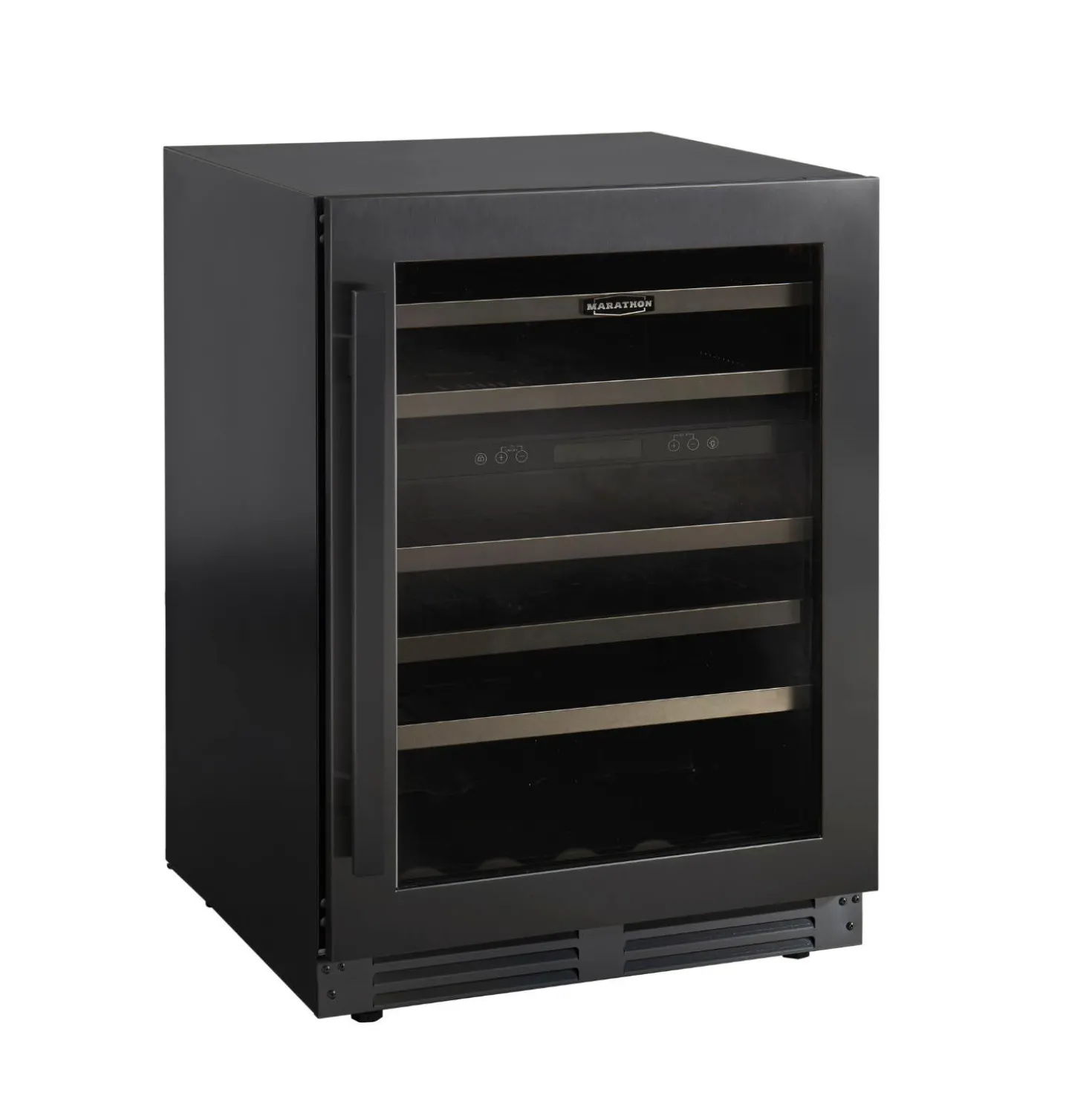MARATHON Cellier à doubles zones 24'' Noir 24" - MWC56-DBLS