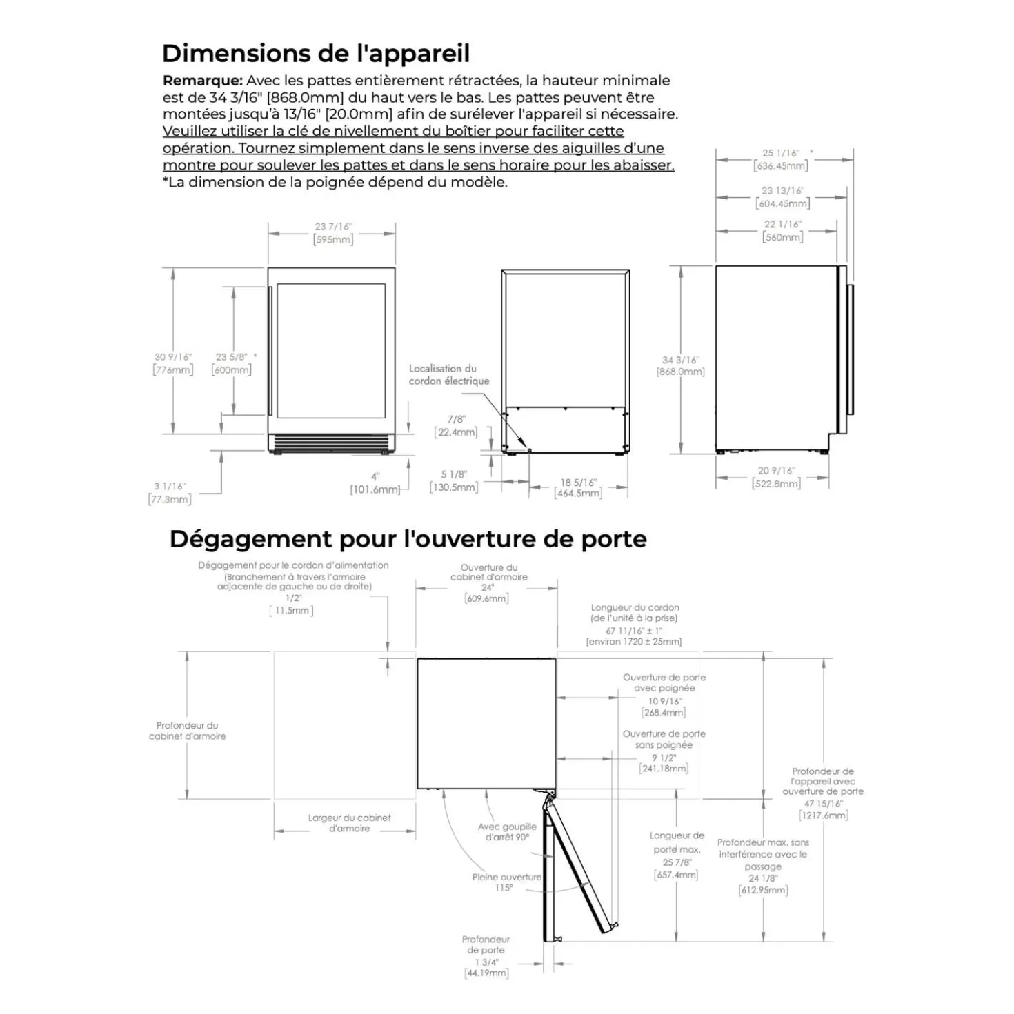 MARATHON Cellier Inox 23.5" - M4-D250SS