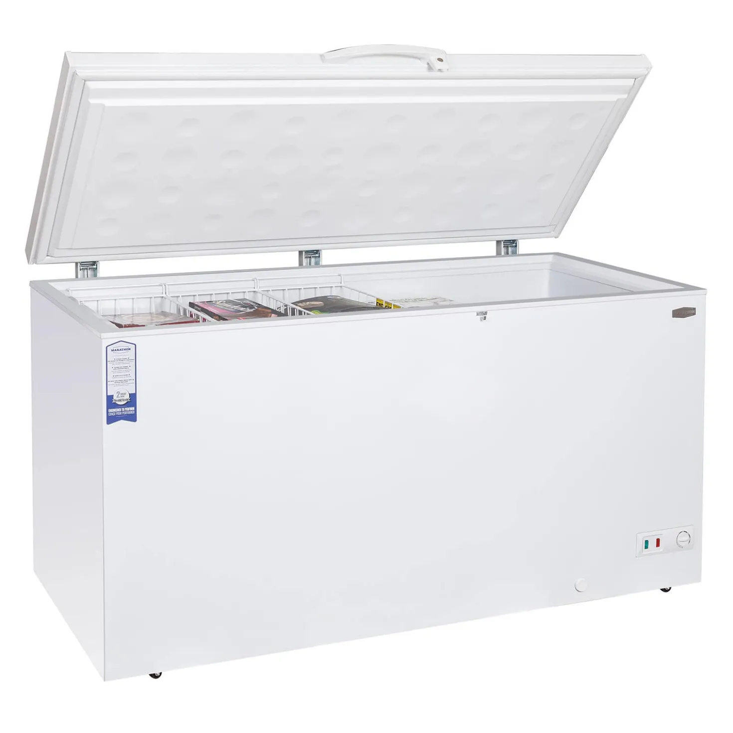 MARATHON Congélateur de luxe 20 pi3, Blanc, Horizontal, 71" - MCF200W