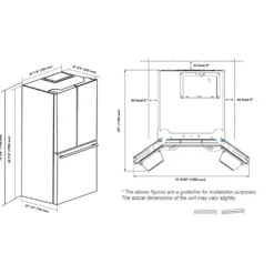 MARATHON Réfrigerateur 18 pi3 30 po Blanc Portes françaises - MFF180WFD-1