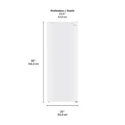 MARATHON Réfrigérateur/Congélateur convertible 7 pi3 22 po Blanc Tout réfrigérateur - ERF70W