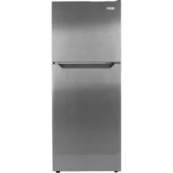 MARATHON Réfrigérateur 12 pi3 24 po Inox Congélateur en haut - MFF123SS
