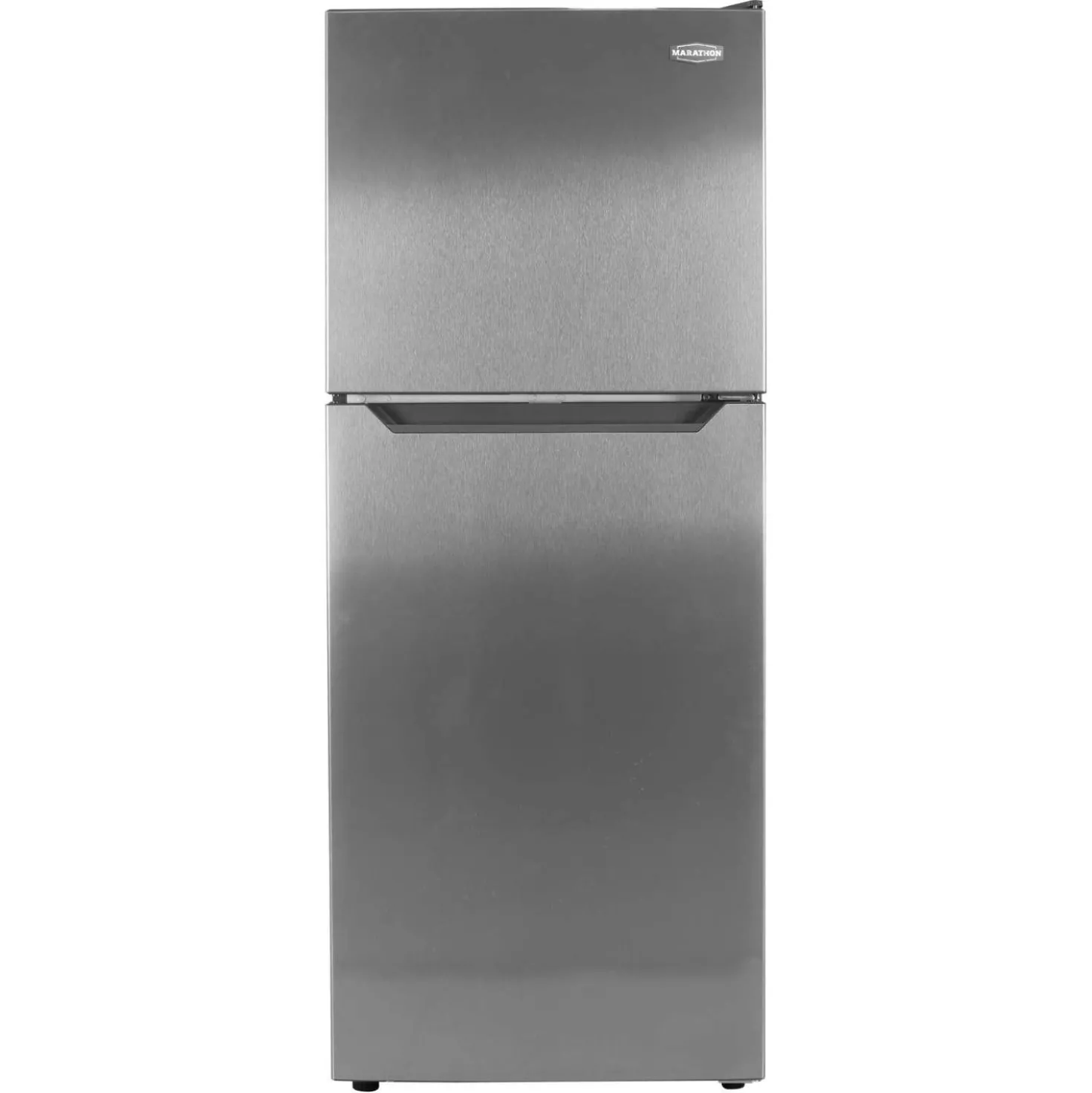 MARATHON Réfrigérateur 12 pi3 24 po Inox Congélateur en haut - MFF123SS