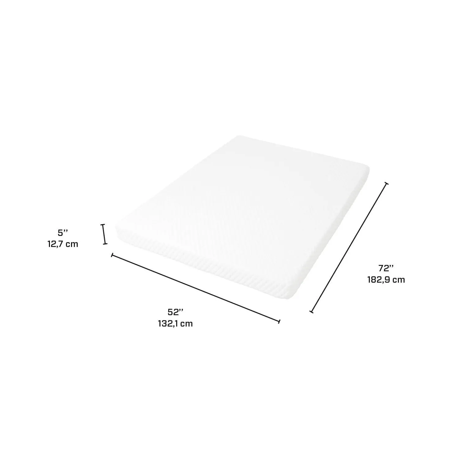 Matelas double pour sofa-lit- 5"