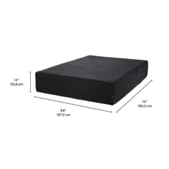 Matelas double roulé en mousse mémoire semi-ferme - 54