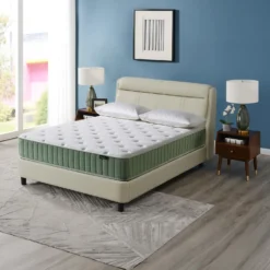 Matelas double roulé à ressorts ensachés ferme - 54