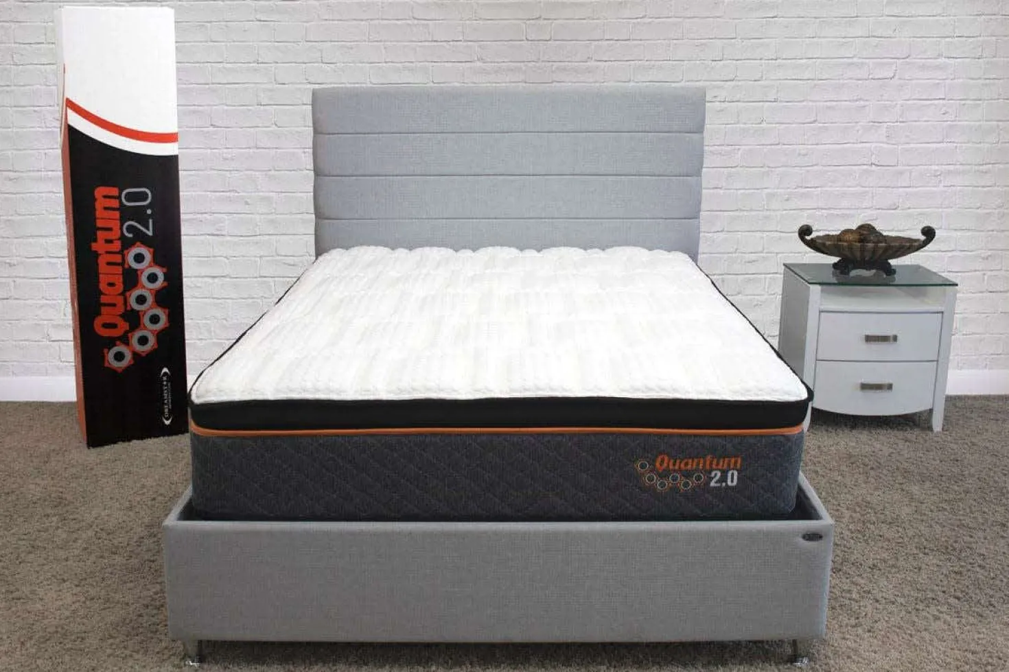 Matelas double roulé semi-ferme à ressorts ensachés - 54"