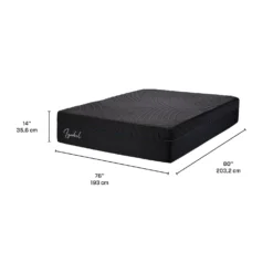 Matelas king roulé en mousse mémoire semi-ferme - 78