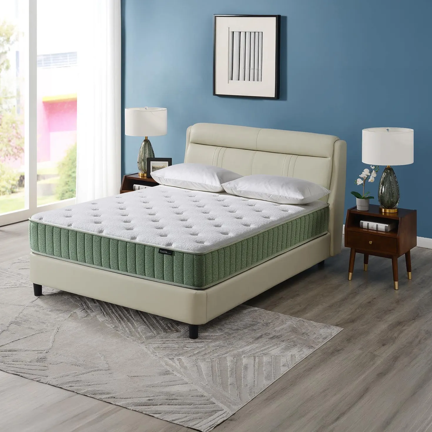 Matelas king roulé à ressorts ensachés ferme - 80"