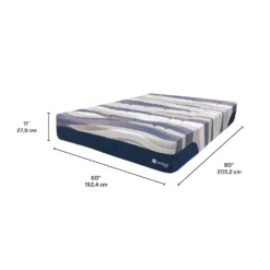 Matelas queen moelleux à ressorts ensachés - 60